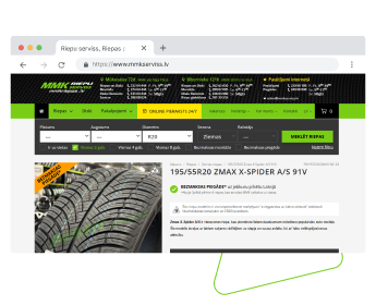 MMK riepas - mājaslapas izstrāde